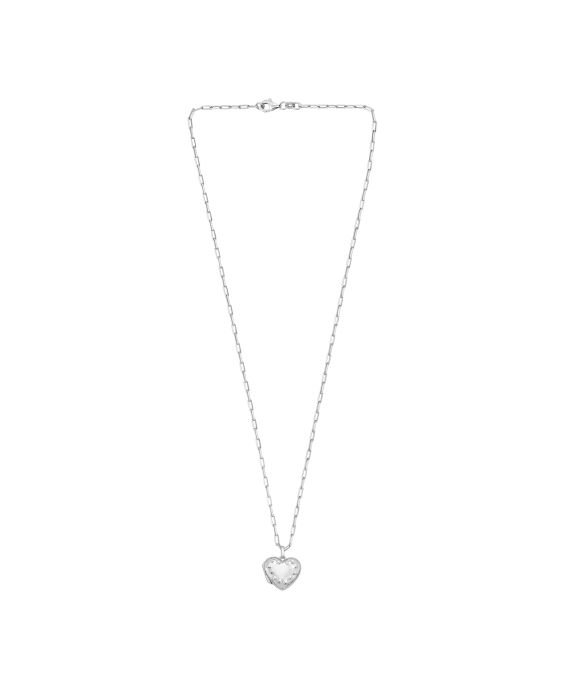 Silver Heart Locket Necklace