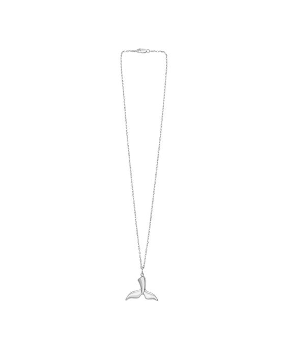 Silver Whale Tail Pendant