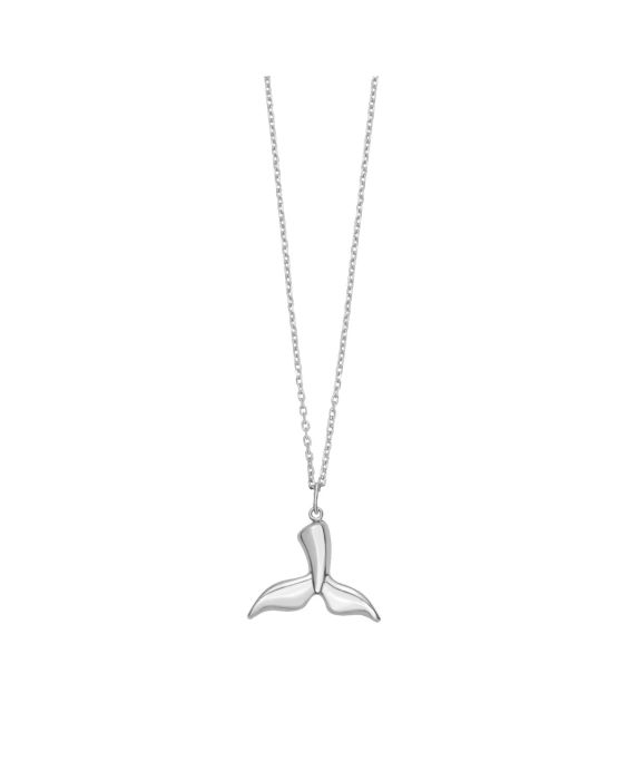 Silver Whale Tail Pendant