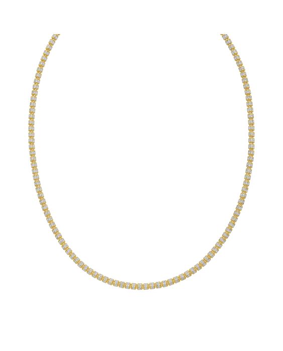 Gold Over Silver 3.8mm Ice Barrel Chain