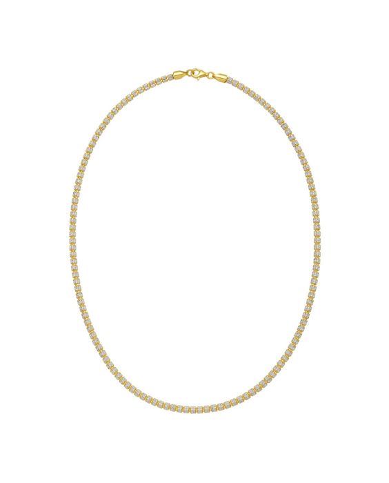 Gold Over Silver 3.8mm Ice Barrel Chain