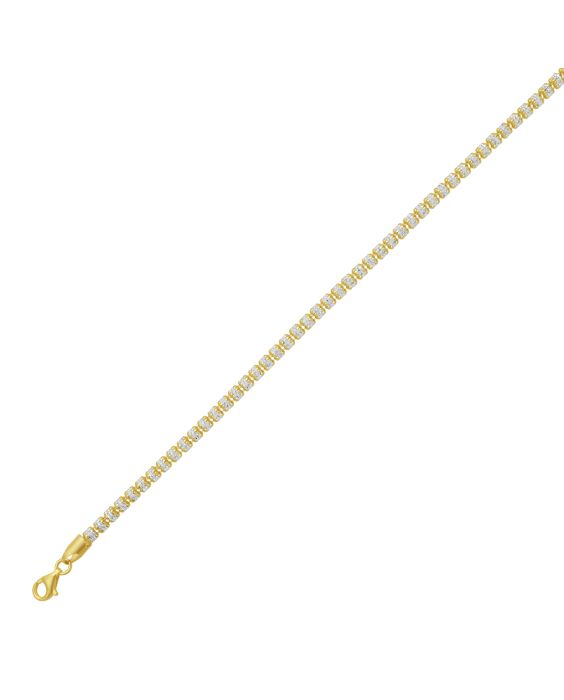 Gold Over Silver 3.8mm Ice Barrel Chain