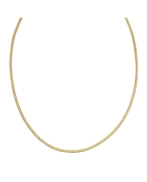 Gold Over Silver 2.4mm Sparkle Snake Chain