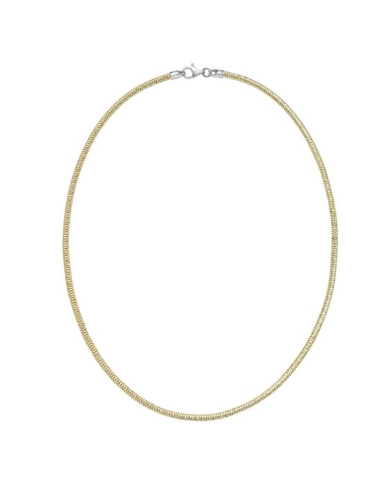 Gold Over Silver 3mm Sparkle Snake Chain