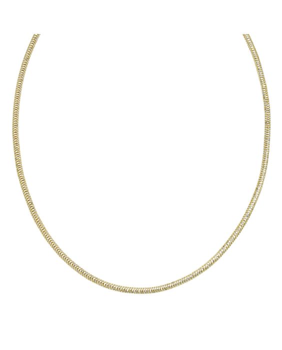 Gold Over Silver 3mm Sparkle Snake Chain