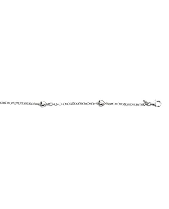 Silver Heart Station Chain
