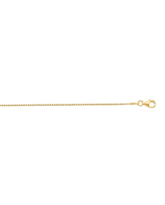 Silver 1.1mm Yellow Classic Box Chain 