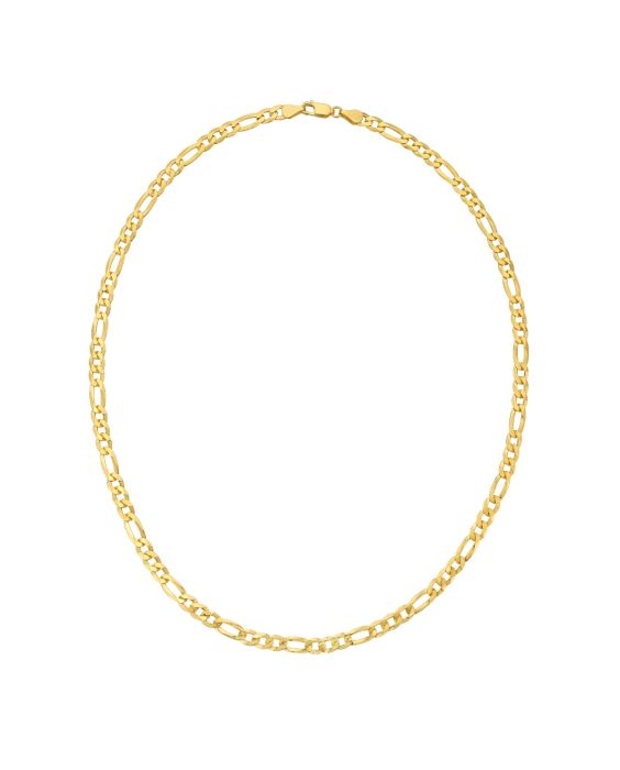 Gold Over Silver 5.2mm Figaro Chain
