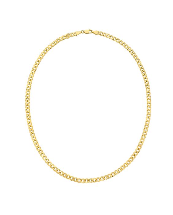 Gold Over Silver 5.3mm Comfort Curb Chain