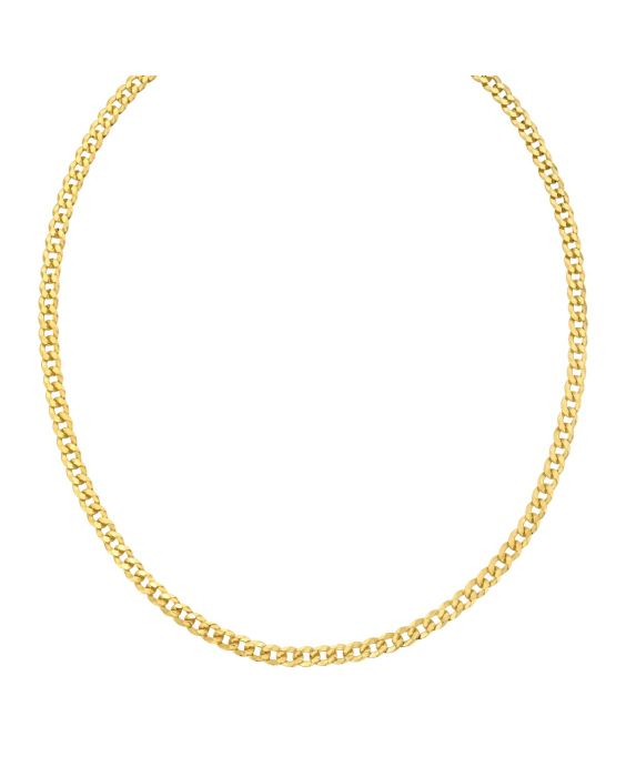 Gold Over Silver 5.3mm Comfort Curb Chain