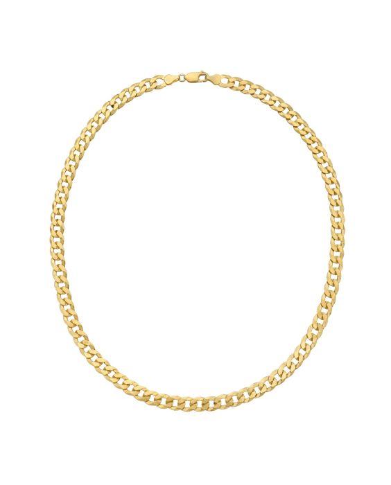 Gold Over Silver 7.5mm Comfort Curb Chain
