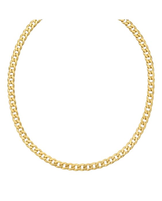 Gold Over Silver 7.5mm Comfort Curb Chain