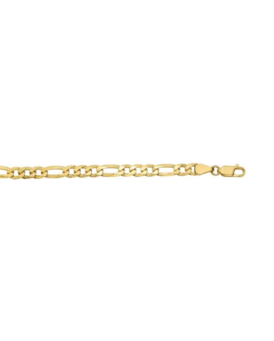 Gold Over Silver 7.3mm Figaro Chain