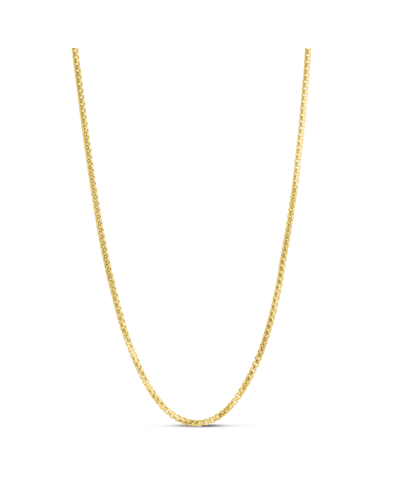 Silver Plated 2.6mm Round Box Chain