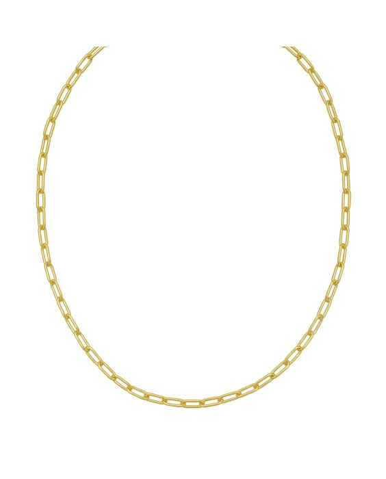 Gold Over Silver 4.1mm Paperclip Chain