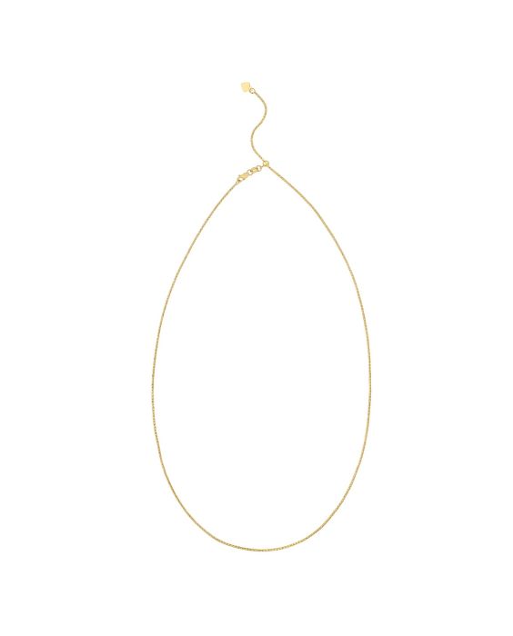 14K Gold Popcorn Adjustable Chain