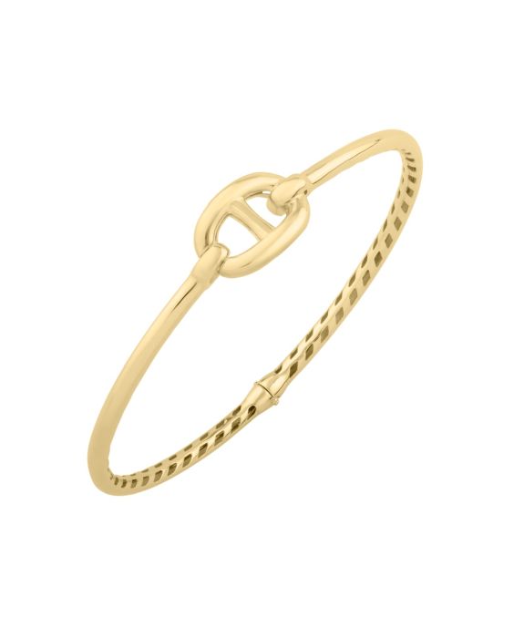 14K Puff Mariner Link Bangle