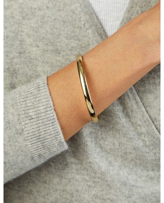 14K Domed Cuff Bangle