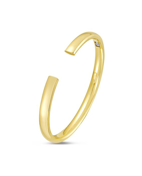 14K Domed Cuff Bangle