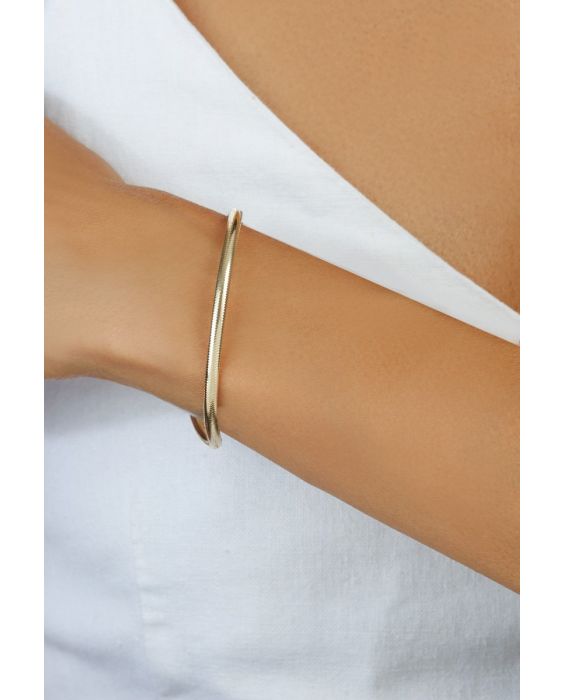 14K Small Stretch Mesh Bracelet