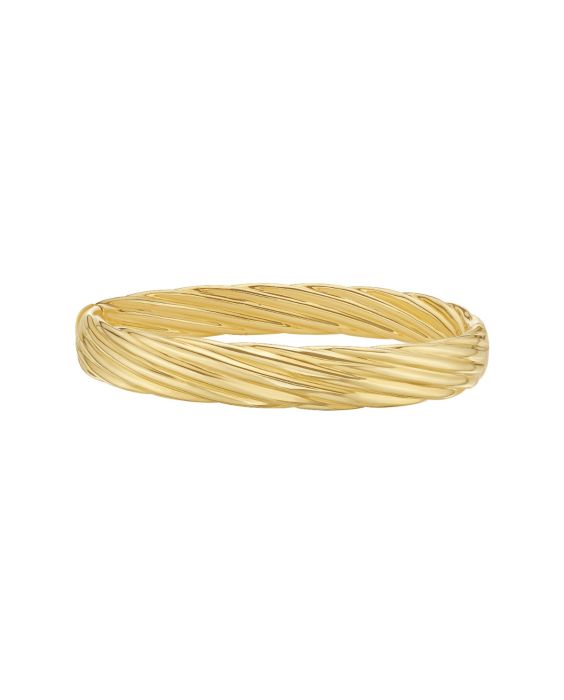 14K 10mm Twist Bangle