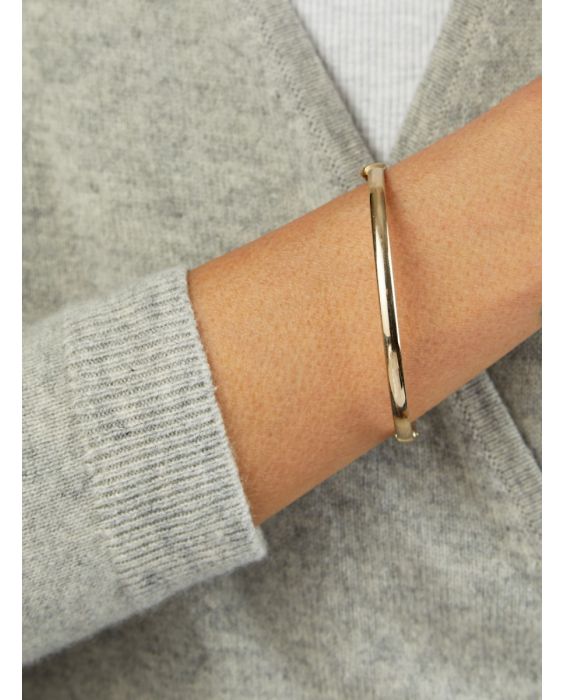 14K Stackable Curved Bangle 