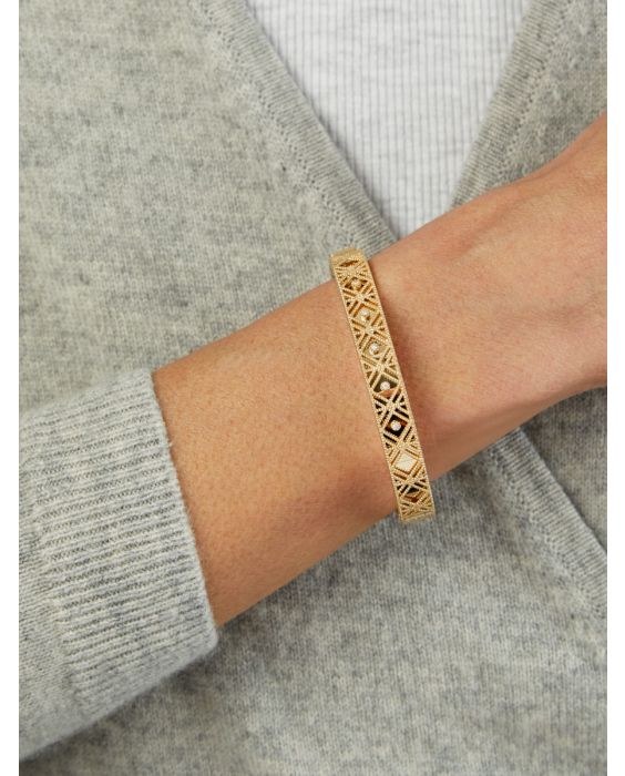 14K Diamond Vann&egrave;rie Bracelet