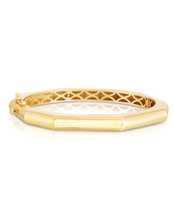 14K Octagon Edge  Bangle