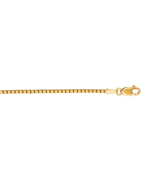 18K Gold 1.4mm Classic Box Chain
