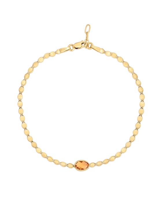 14K Citrine Mirrored Chain