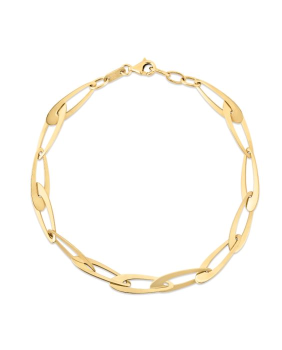 14K Gold Italian Oval Links Chain