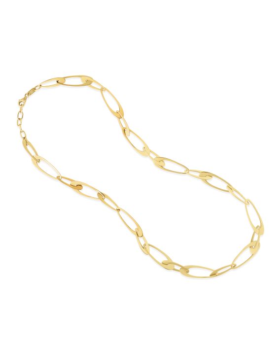 14K Gold Italian Oval Links Chain