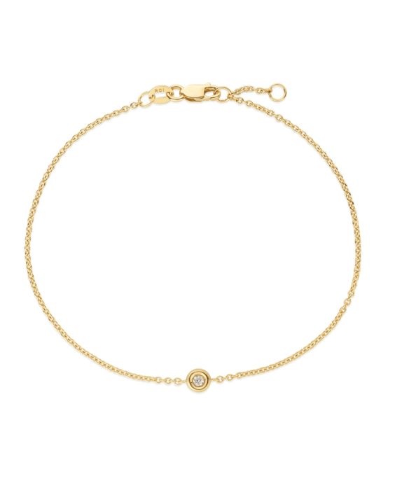 14K Gold Solo Diamond Bracelets