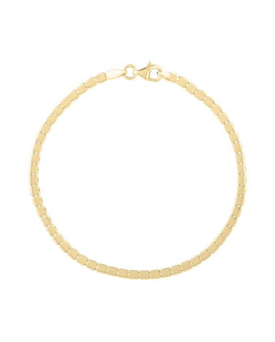 14K Mini Cube Bracelet
