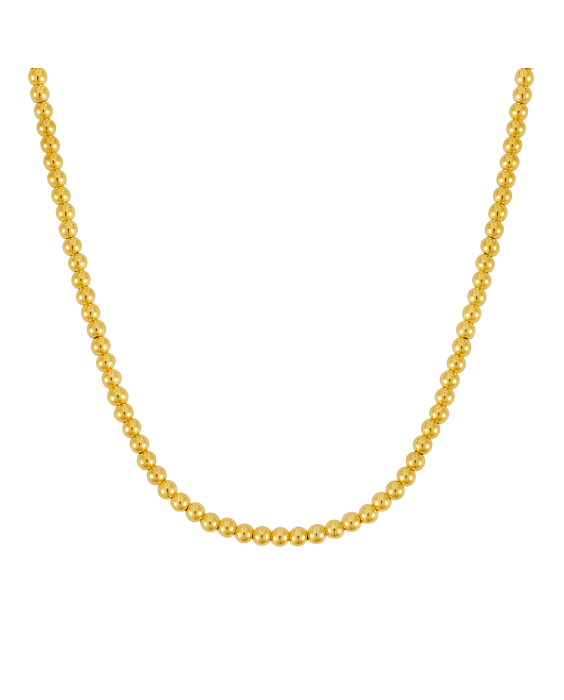 14K Gold 4mm Bead Chain
