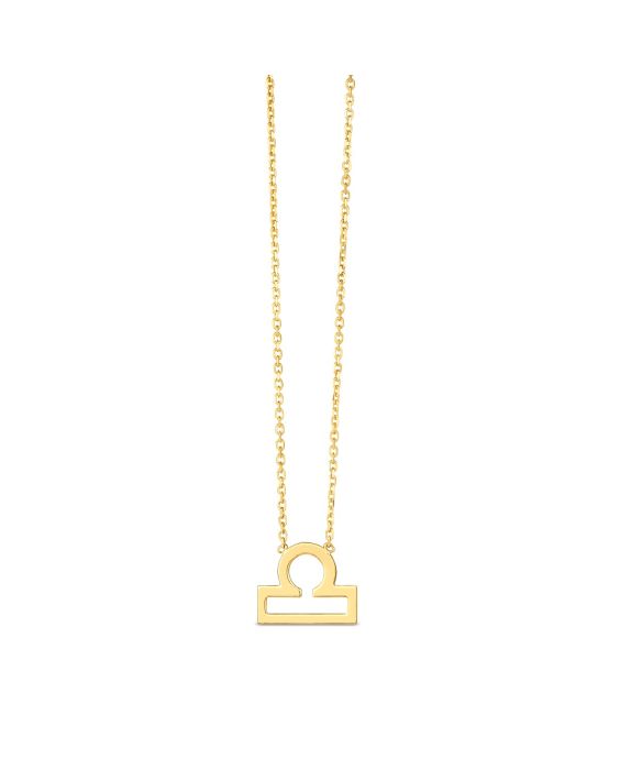 14K Gold Libra Necklace