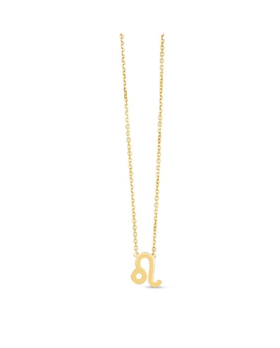 14K Gold Leo Necklace