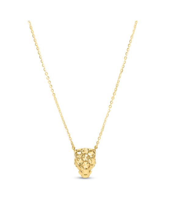 14K Gold Panther Necklace