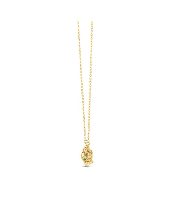 14K Gold Panther Necklace