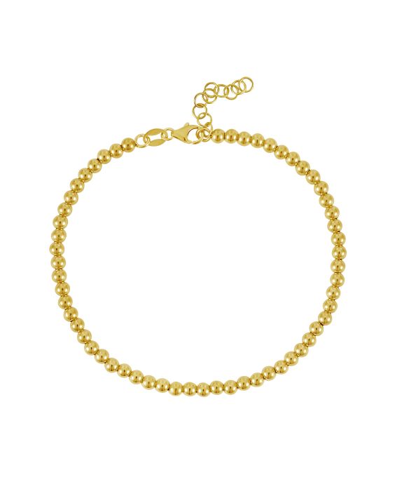 14K Gold 3mm Bead Chain