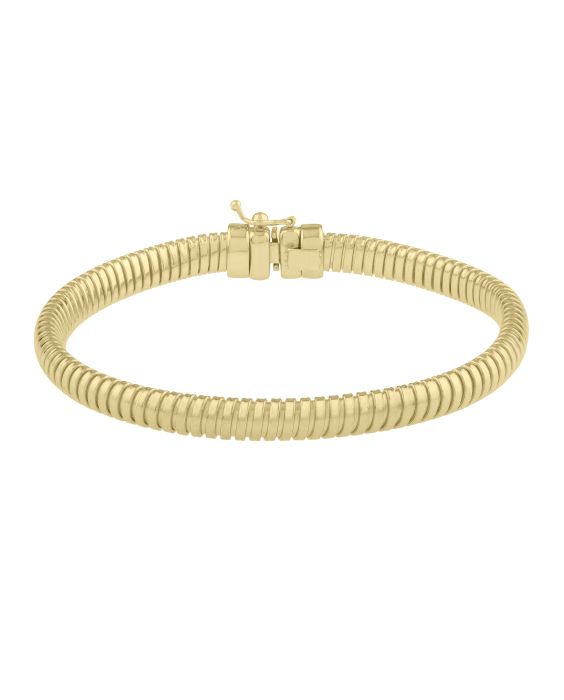14K 5.5mm Tubogas Bracelet