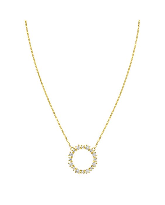 14K Diamon'Oro Circle Necklace