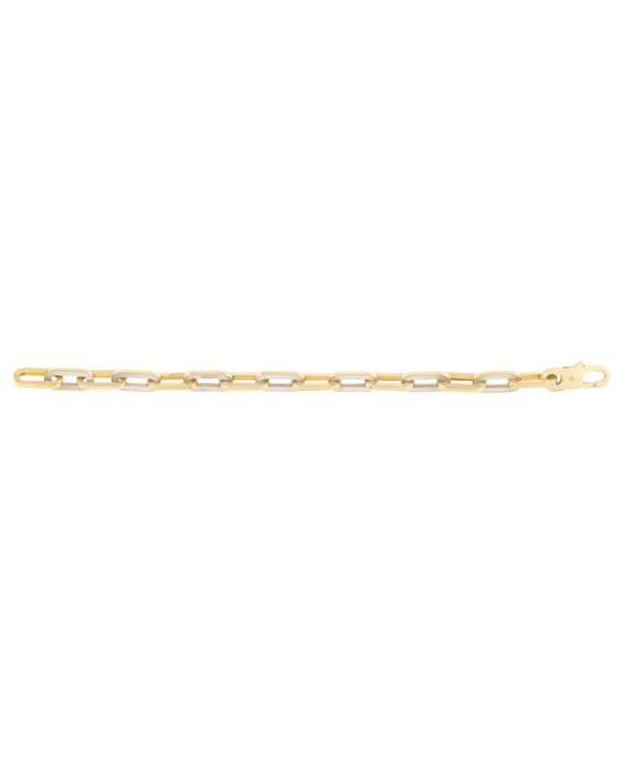 14K MOP Paperclip Gem Link Bracelet