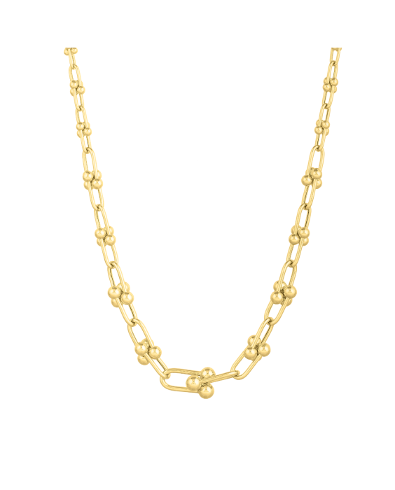 14K Graduated Jax Link Necklace