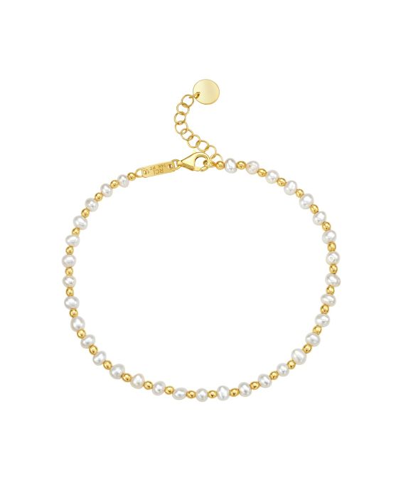 14K & Pearl Bead Chain