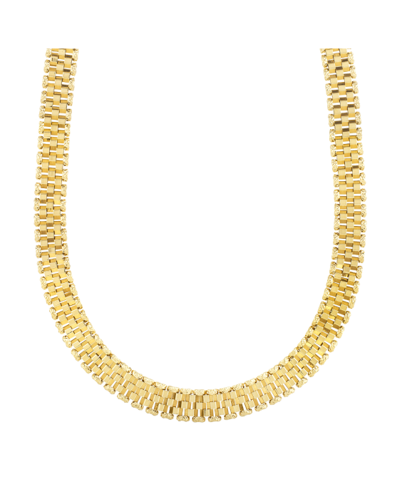 14K Faceted Panther Chain