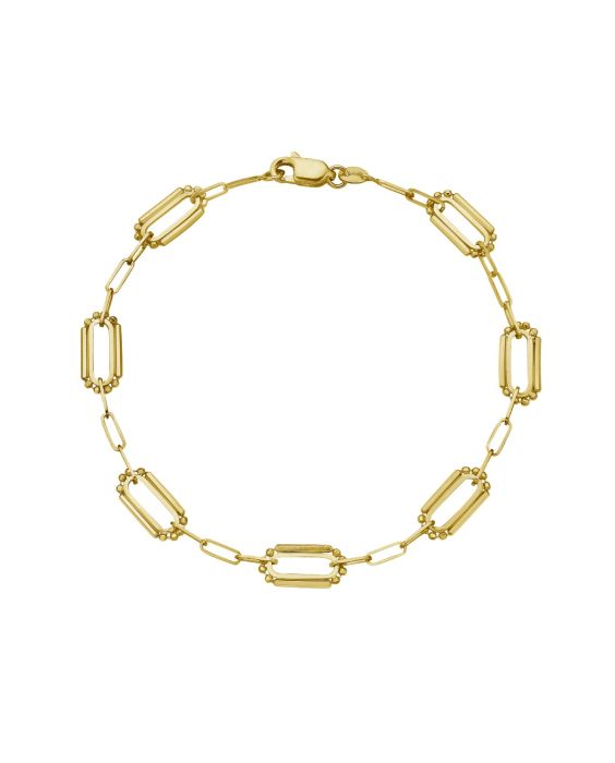 14K Pallina Paperclip Link Bracelet