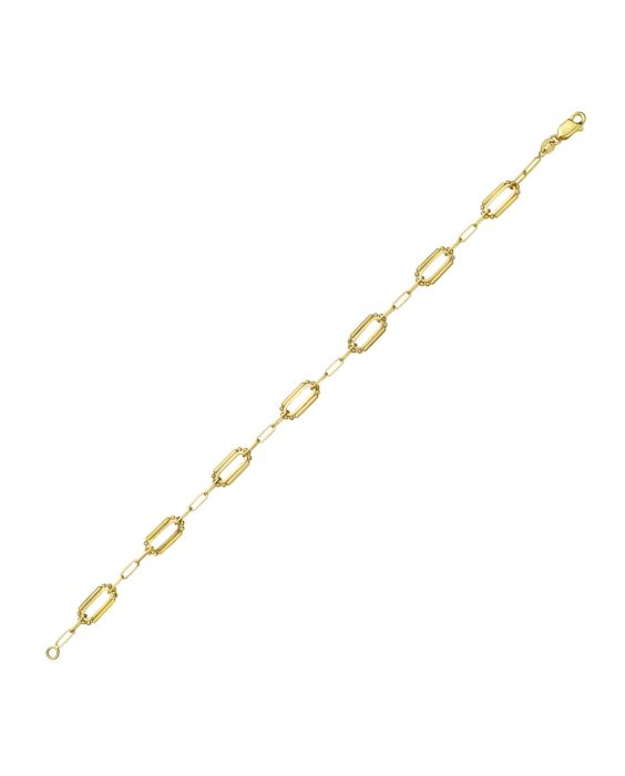 14K Pallina Paperclip Link Bracelet