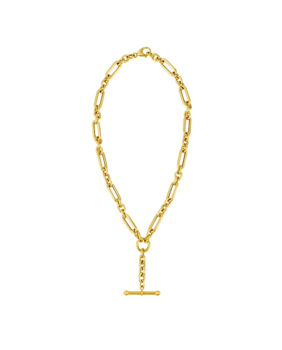 14K Gold Toggle Necklace