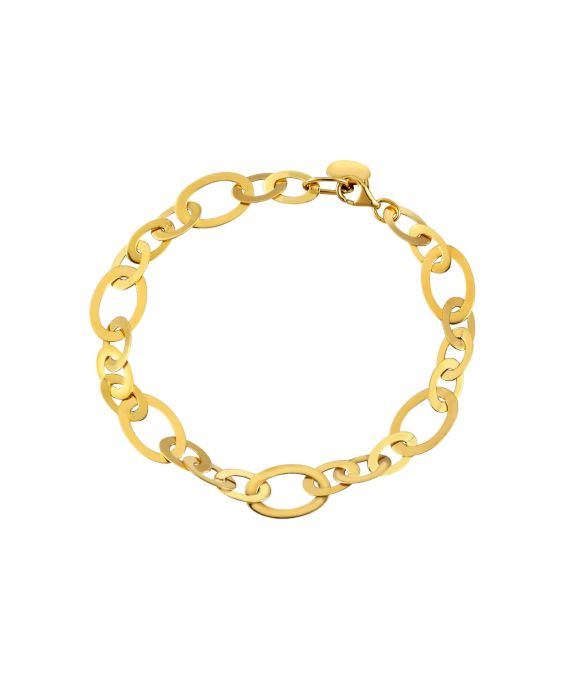 14K Gold Large Oval Link Fancy Chain